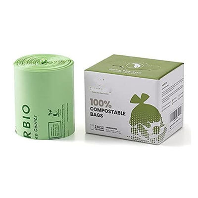 Goede prijs Op maat gemaakte composteerbare 100% biologisch afbreekbare plastic vuilniszakken online