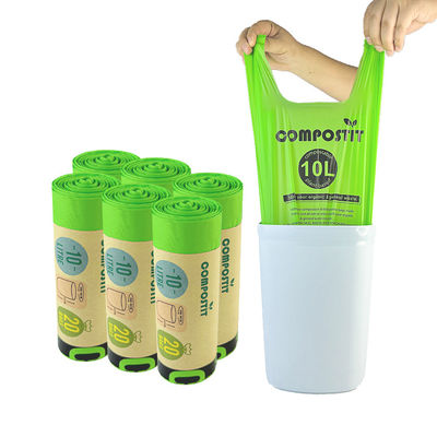 T-shirt handvat composteerbaar vuilniszakken biologisch afbreekbaar klassiek papier wrap gerold