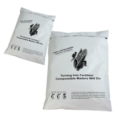 Custom Logo Biodegradable Poly Mailers Bag Eco Friendly gemaakt van maïszetmeel