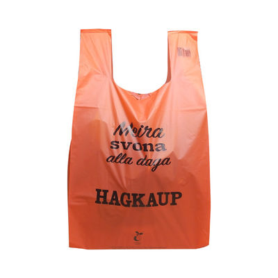 Goede prijs Biologisch afbreekbare herbruikbare T-shirttassen makkelijke stropdas handgreep singlet kassa tassen op maat online