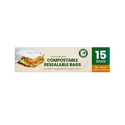 Goede prijs Home Compostabel Herverzegelbaar 100% biologisch afbreekbaar Duurzaam Maïsstysel broodje Gedroogd fruit Ziplock zakken voor voedselverpakkingen online