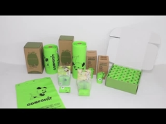 Aanpasbare flattop composteerbare huisdieren afvalzakken